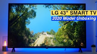 New LG 43quot Smart LED TV Unboxing  2020 Model Overview Features WebOS UI Apps [upl. by Mathian]