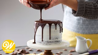 How to Make a Rich Chocolate Ganache Glaze Recipe  Wilton [upl. by Gladine]