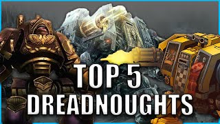 Top 5 Best Dreadnought Characters  Warhammer 40k Lore [upl. by Enoek]