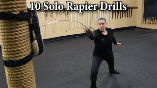 10 Solo Rapier Drills in 5 minutes [upl. by Krahling857]