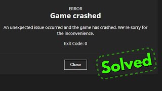 Fix minecraft game crashed an unexpected issue occurred and the game has crashed Exit Code 0 [upl. by Dao]