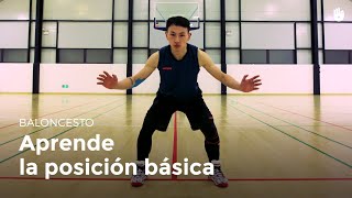 Aprende la posición básica  Baloncesto [upl. by Liryc532]