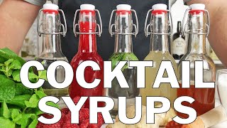 5 x Essential syrups for making cocktails [upl. by Merrick242]