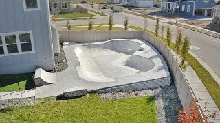 real SKATEPARK in my BACKYARD  backyard tour 2 [upl. by Norraf220]