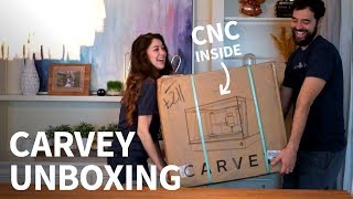 Carvey unboxing amp first run CNC milling  3D carving machine [upl. by Kalfas]