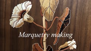 Marquetry making marquetry cabinet part 1 [upl. by Aita]