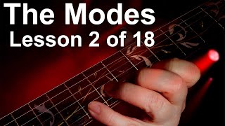 Modal scales 2 The Ionian scale guitar scales mode 1 [upl. by Lyndes]