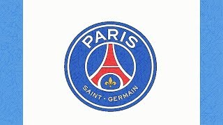 HOW TO DRAW THE PSG LOGO PARIS SAINTGERMAIN [upl. by Grodin]