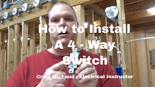 4way switch Install Beginners [upl. by Lichter]