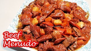 HOW TO MAKE SUPER EASY AND YUMMY BEEF MENUDO [upl. by Krilov458]