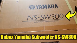 Unboxing Yamaha Subwoofer NSSW300 [upl. by Sieber]