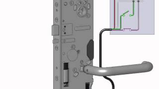 Abloy motor lock EL590 installation settings videowmv [upl. by Shiverick203]