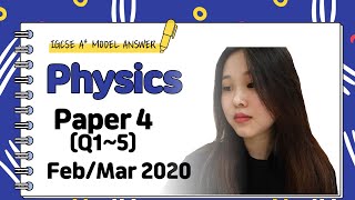 IGCSE Physics Paper 4  FebMar 2020  062542FB20 Q15 SOLVED [upl. by Ohnuj]