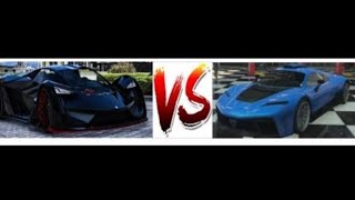 Gta 5 online  Benefactor Krieger vs Pegassi Tezeract [upl. by Brezin864]