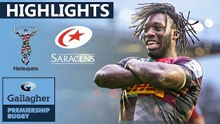 Harlequins v Saracens HIGHLIGHTS  Quins Run In 6 Tries Against Saracens  Gallagher Premiership [upl. by Inahpets]