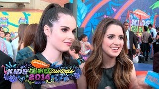 Laura and Vanessa Marano Interview Kids Choice Awards 2014 [upl. by Georgetta638]