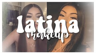 LATINA MAKEUP tutorial [upl. by Alarick]