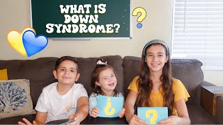 DOWN SYNDROME EXPLAINED BY KIDS [upl. by Natye]