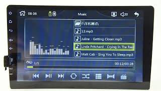 Podofo 1 din carplay Radio HD Autoradio Multimedia Player Touch Scre [upl. by Ldnek]