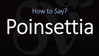 How to Pronounce Poinsettia CORRECTLY [upl. by Rotsen53]