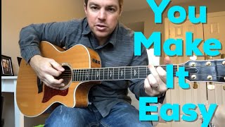 You Make It Easy  Jason Aldean  Beginner Guitar Lesson [upl. by Nnaharas61]