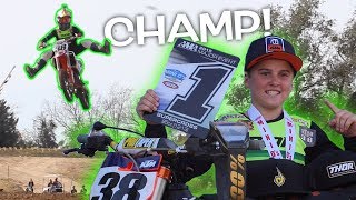 DANGERBOY WINS 4 CHAMPIONSHIPS IN 1 DAY Haiden Deegan Mini Os Supercross Recap [upl. by Rhona]