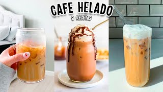 HAZ EL MEJOR CAFE HELADO 8 RECETAS FACILES Tutoriales Belen [upl. by Ennayoj349]