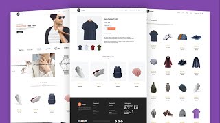 Ecommerce Website With HTML CSS JavaScript  Full Responsive ecommerce Website [upl. by Tnahsarp]