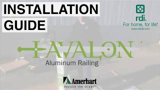 RDI AVALON Aluminum Railing Installation Guide [upl. by Jaynell136]