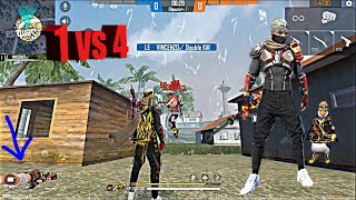 1 vs 4 Full GamePlay ClashSquad FreeFire [upl. by Camella]