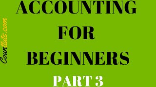 Accounting for Beginners  Part 3  General Ledger TAccounts [upl. by Ahseetal442]