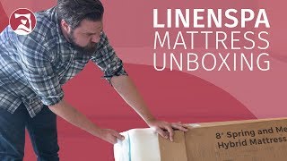 Linenspa Memory Foam Hybrid  Unboxing [upl. by Jarlen51]