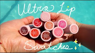 Glossier Ultra Lip Swatches  Try On all colors [upl. by Lejna]