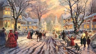 28 Popular Traditional Christmas Carols Christmas songs with Festive Art by THOMAS KINKADE [upl. by Hillel240]