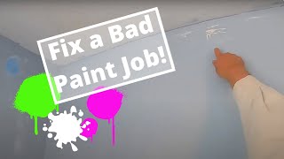 How to Fix a Bad Paint Job on Drywall or Plaster [upl. by Ndnarb229]