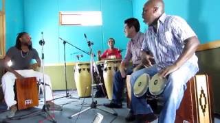 AfroPeruvian Percussion Performance with Congas Bongos and Cajons [upl. by Cate]