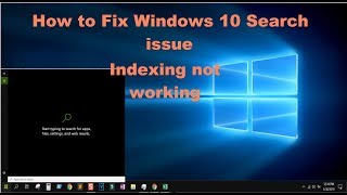 How To Fix Windows 10 Search Issues indexing not working easy fix [upl. by Vlad]