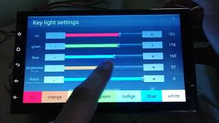 Autoradio 2DIN android 91  factory settings  light control buttons [upl. by Enaek]