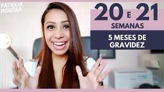 20 e 21 SEMANAS  5 MESES DE GRAVIDEZ [upl. by Esidnak]