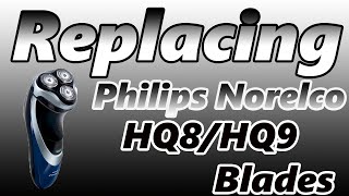 How to Replace Philips Norelco HQ8  HQ9 Shaver Blades [upl. by Schouten]