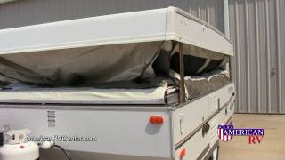 Popup FoldingTent Camper Setup and Use Walkthrough Demonstration  American RV Center [upl. by Begga]