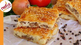 HAZIR YUFKA İLE KIYMALI BÖREK  NASIL YAPILIR [upl. by Mcmath]