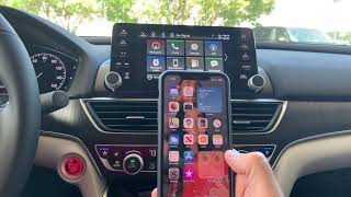 Wireless Apple Carplay setup in Honda [upl. by Brainard]