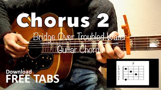 Bridge Over Troubled Water  Guitar Chords  Takashi Terada [upl. by Namwob938]