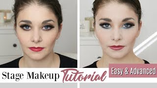 Stage Makeup Tutorial  Easy AND Advanced Looks for Everyone  Kathryn Morgan [upl. by Ademla889]