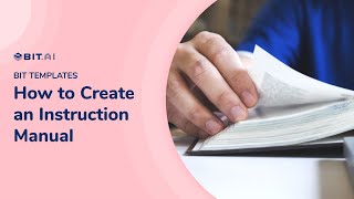 How to Create an Instruction Manual  Bitai [upl. by Nohtan]