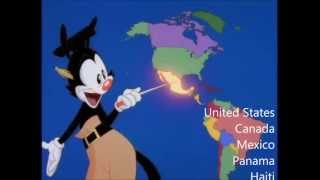 Nations of the World  With Lyrics  Animaniacs [upl. by Eeltrebor149]