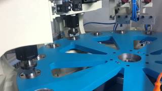 Rotary Indexing with Hydro pneumatic 8 Ton press for marking [upl. by Gobert]