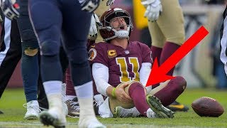 10 GRUESOME and SCARY Injuries Suffered By NFL Quarterbacks [upl. by Viviane]