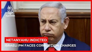 Israeli PM Netanyahu indicted on corruption charges [upl. by Agan109]